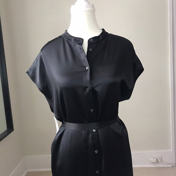 Aritzia Babaton Deligate Silk Dress | Black | Size S | BNWT - Picture 10 of 15